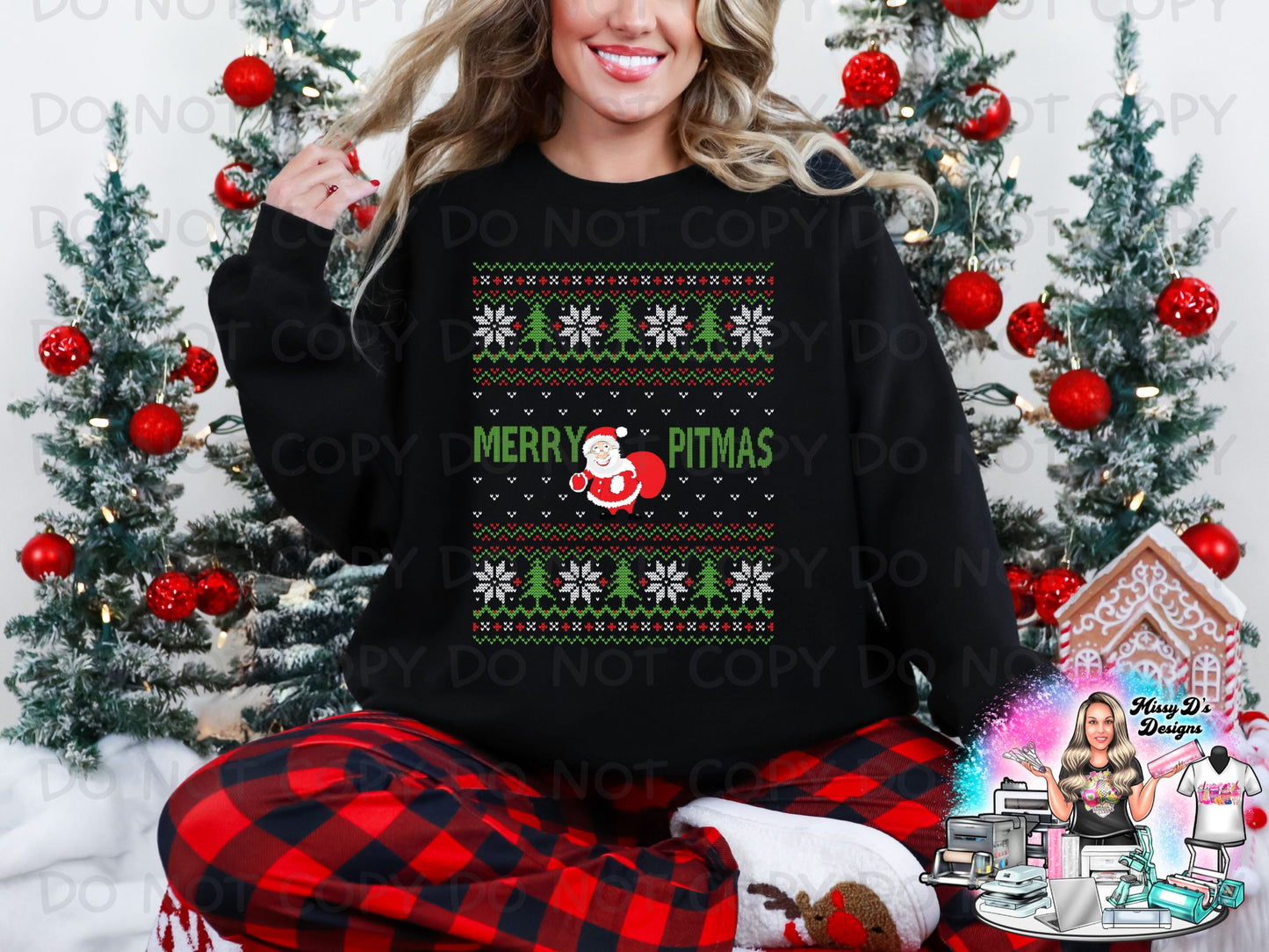 Ugly Sweater Christmas 22x80 inch Pre-made DTF Gang Sheet