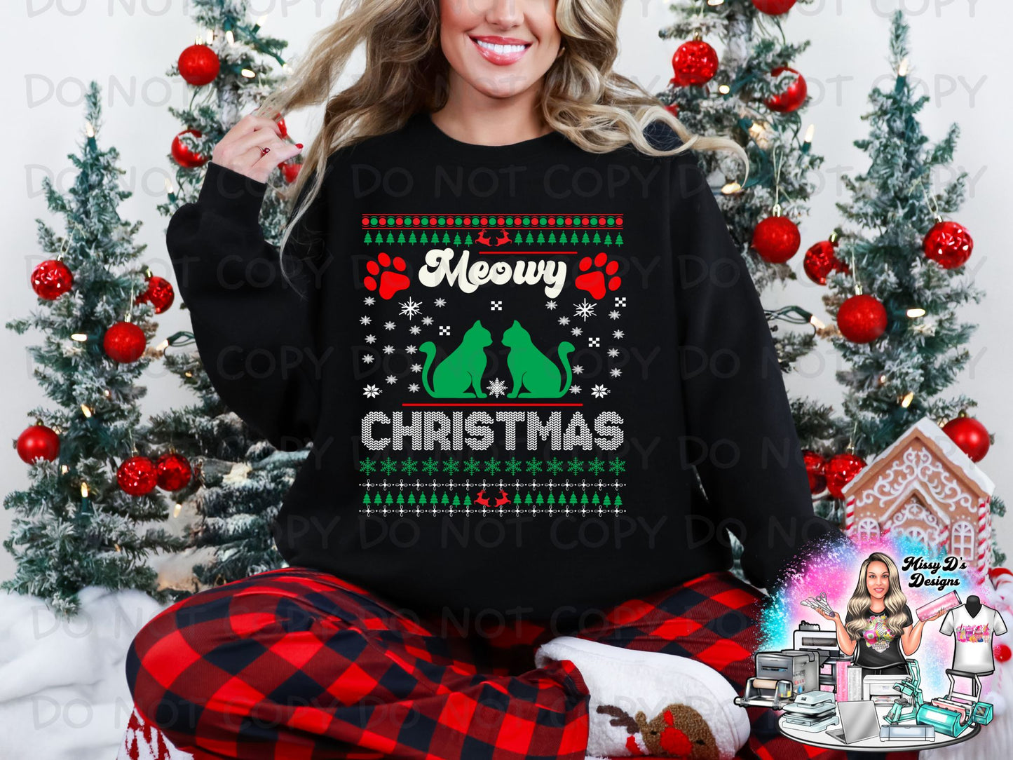 Ugly Sweater Christmas 22x80 inch Pre-made DTF Gang Sheet