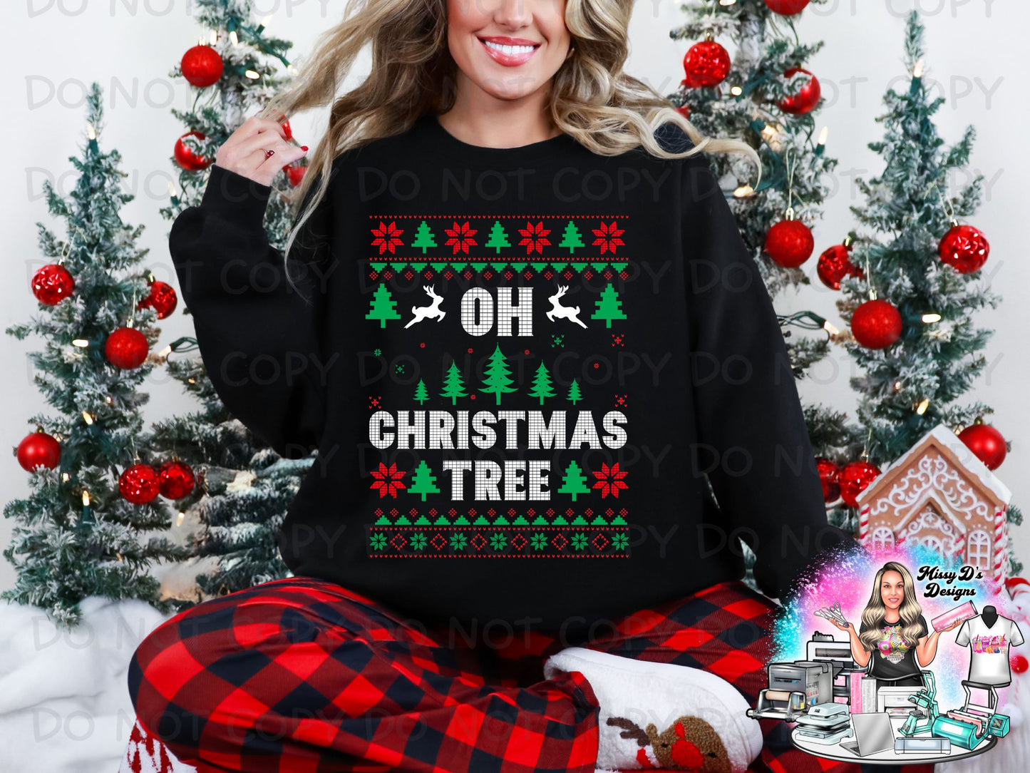 Ugly Sweater Christmas 22x80 inch Pre-made DTF Gang Sheet