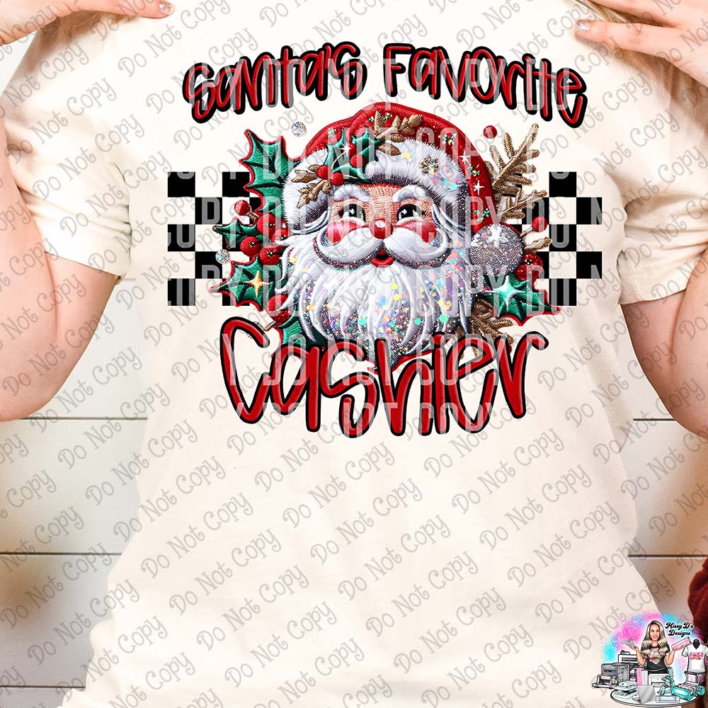 Santa's Favorite Cashier SHIRT
