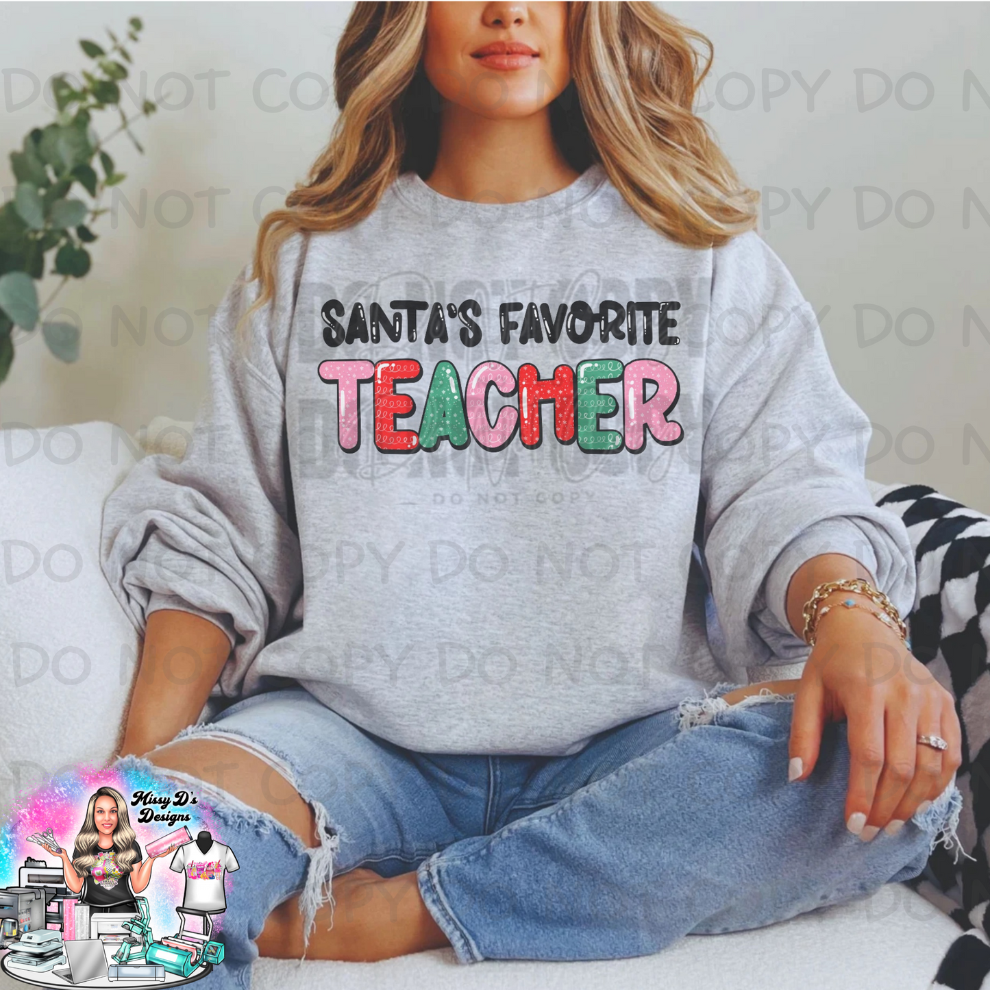 Santas Favorite Teacher SHIRT