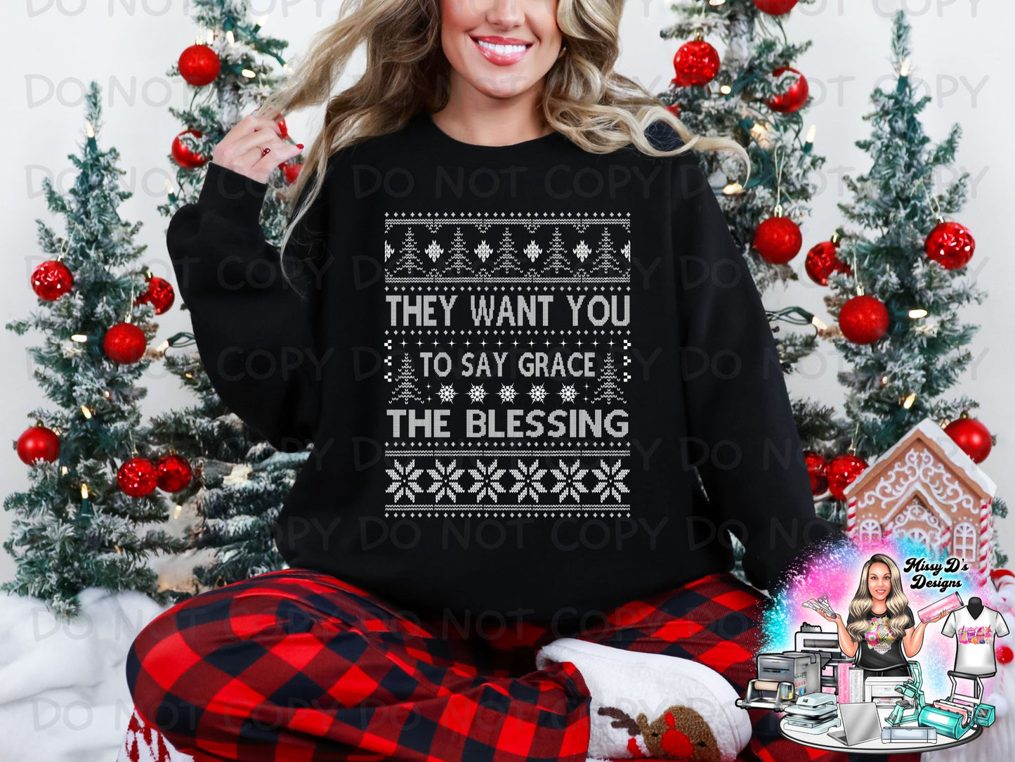 Ugly Sweater Christmas 22x80 inch Pre-made DTF Gang Sheet