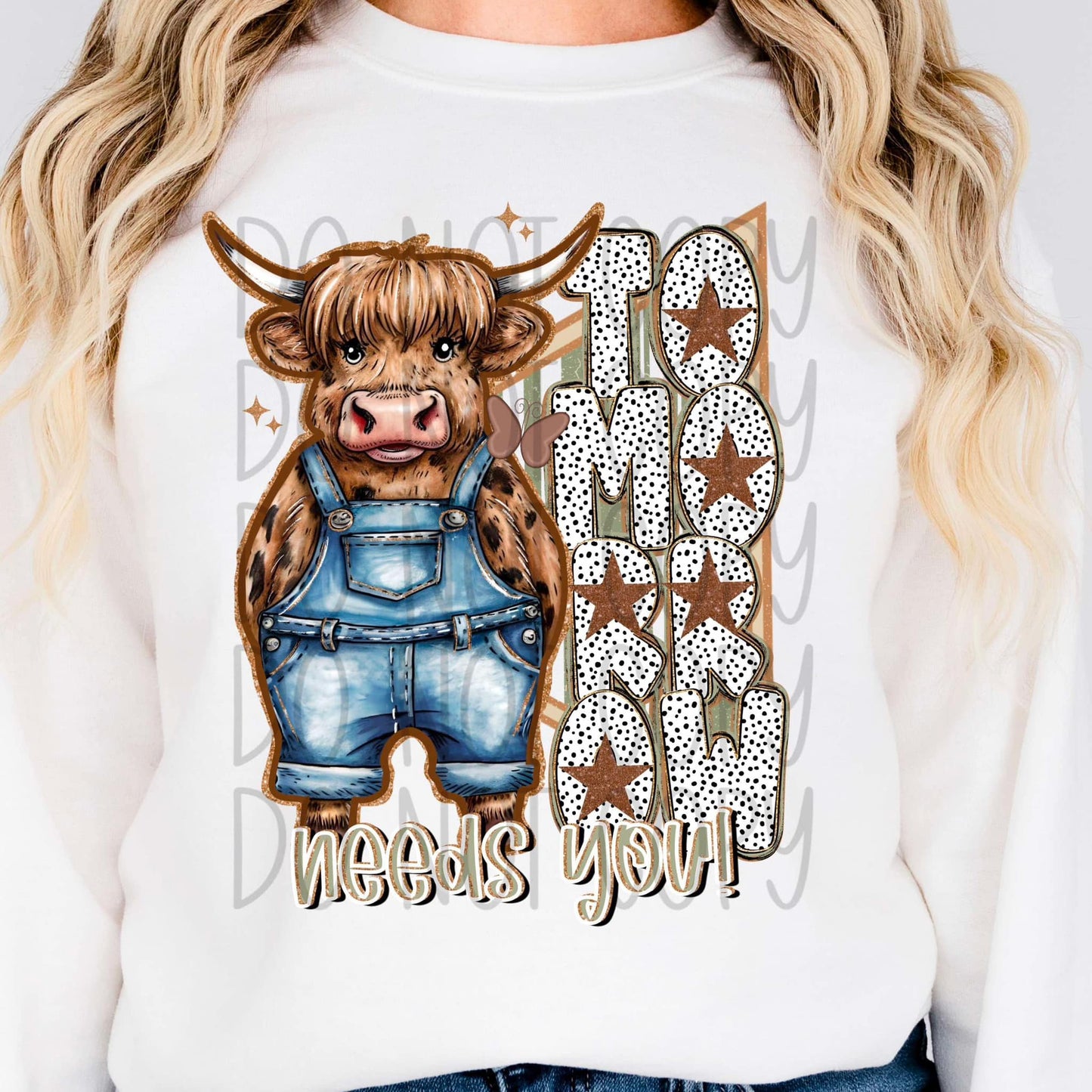 Tomorrow Needs You Cow SHIRT