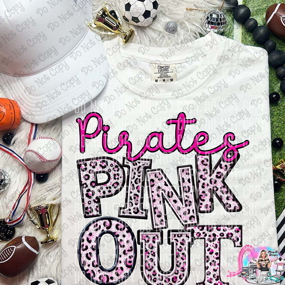 Pirates Pink Out Leopard SHIRT
