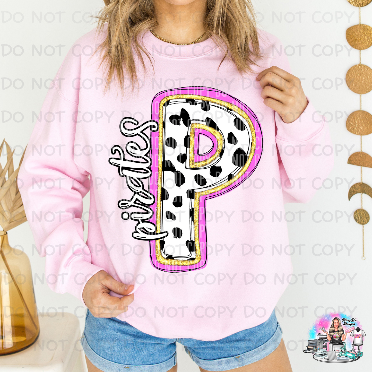 Pink Pirates Polka Dot SHIRT 1063