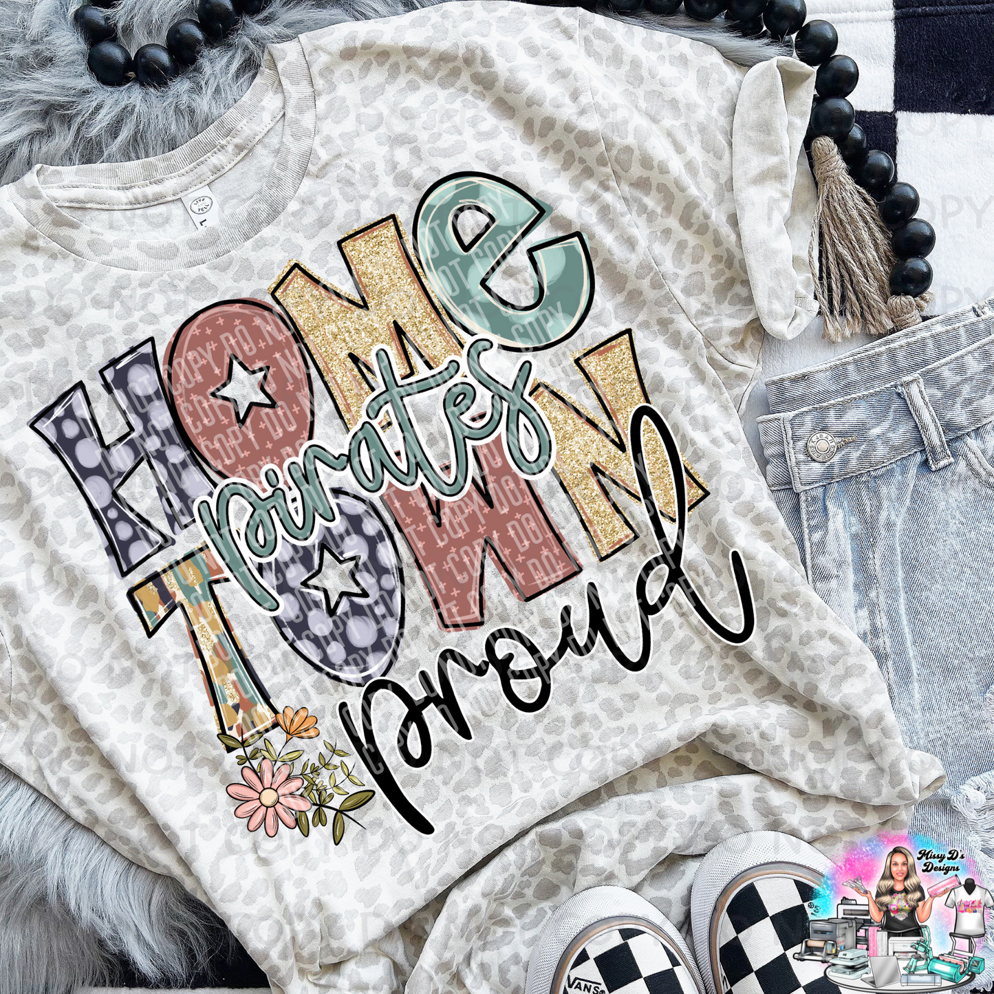 Pirates Home Town Proud boho SHIRT