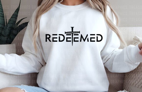 Redeemed black writing SHIRT
