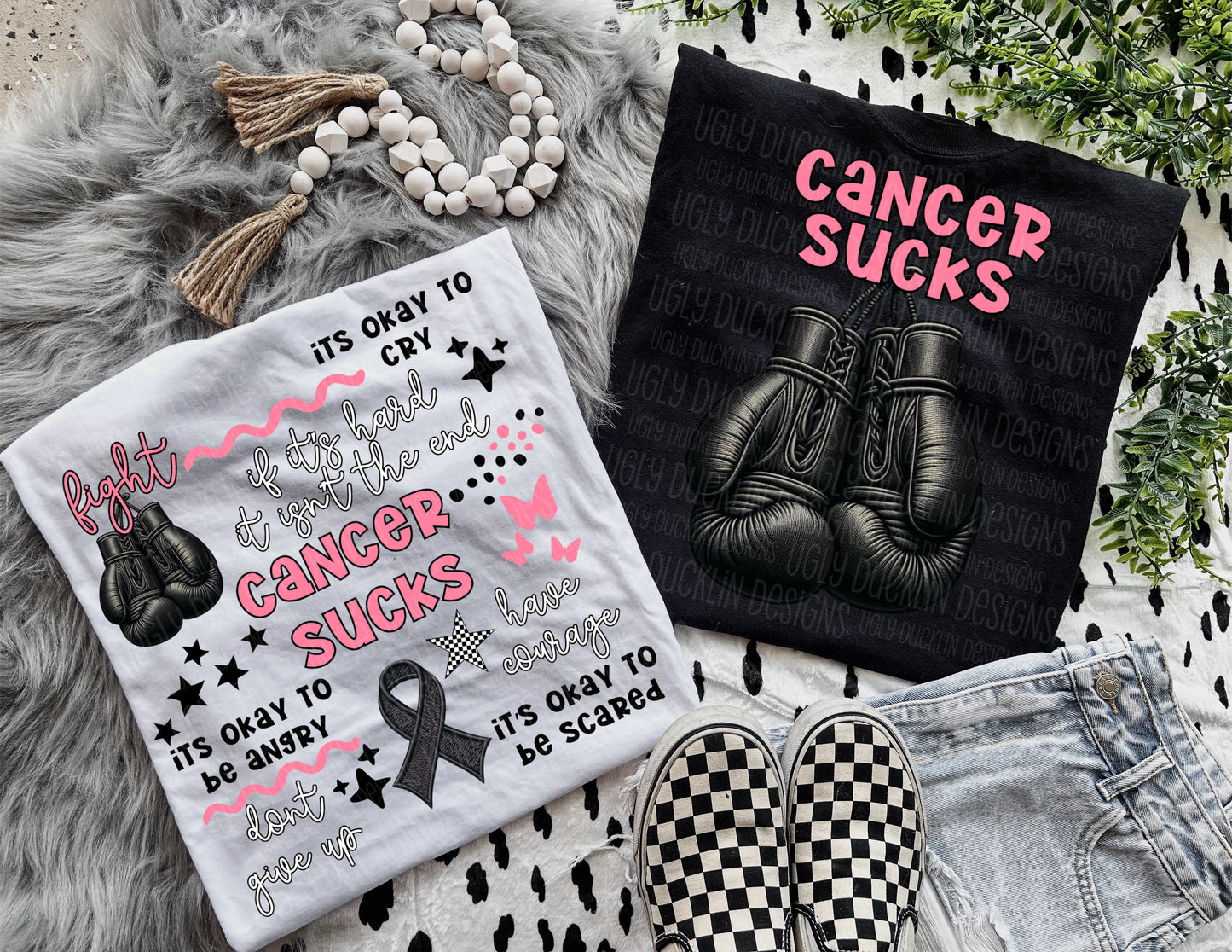 Cancer Sucks Boxing Gloves SHIRT