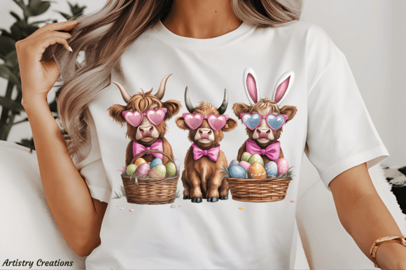 Easter Highland Cow SHIRT