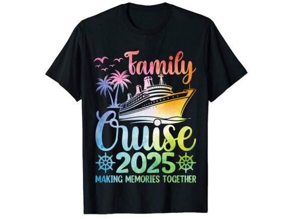 Family Cruise 2025 Ombre Design SHIRT