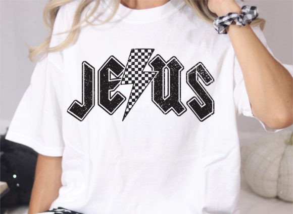 Jesus Checkered Lightning SHIRT