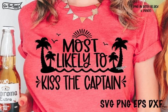 Cruise Most Likely to Kiss the Captain White SHIRT