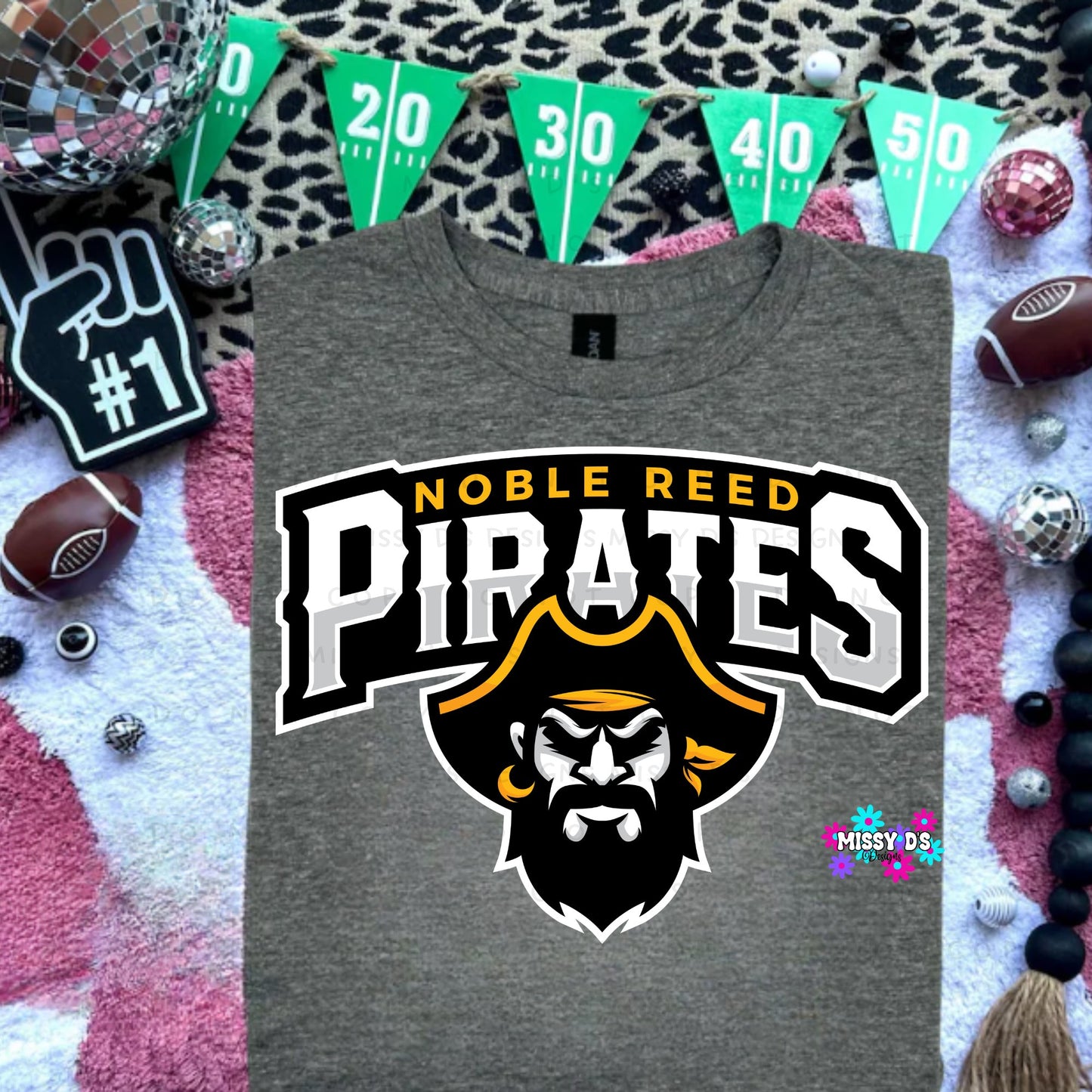Noble Reed Crandall Pirates Logo Crewneck Sweatshirt
