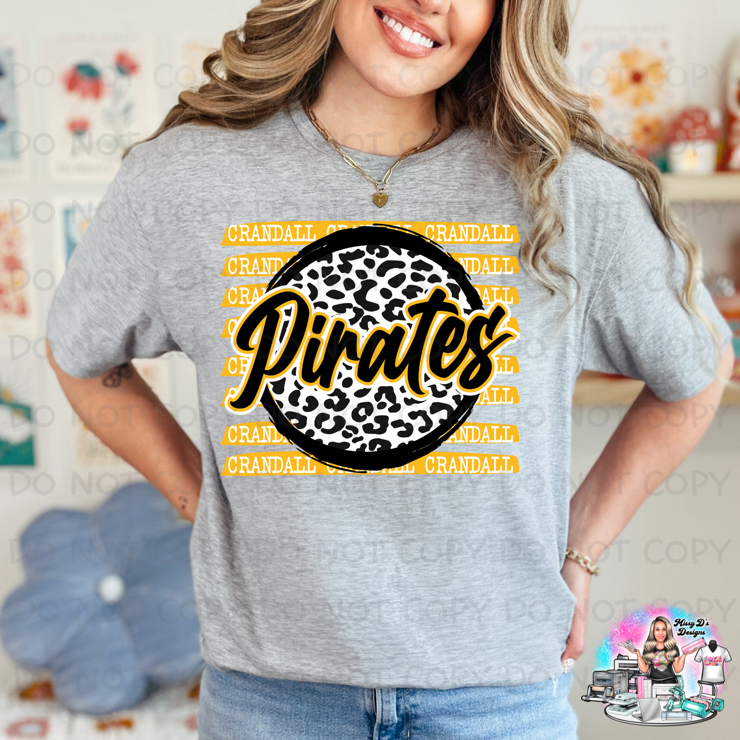 Stacked Leopard Pirates SHIRT