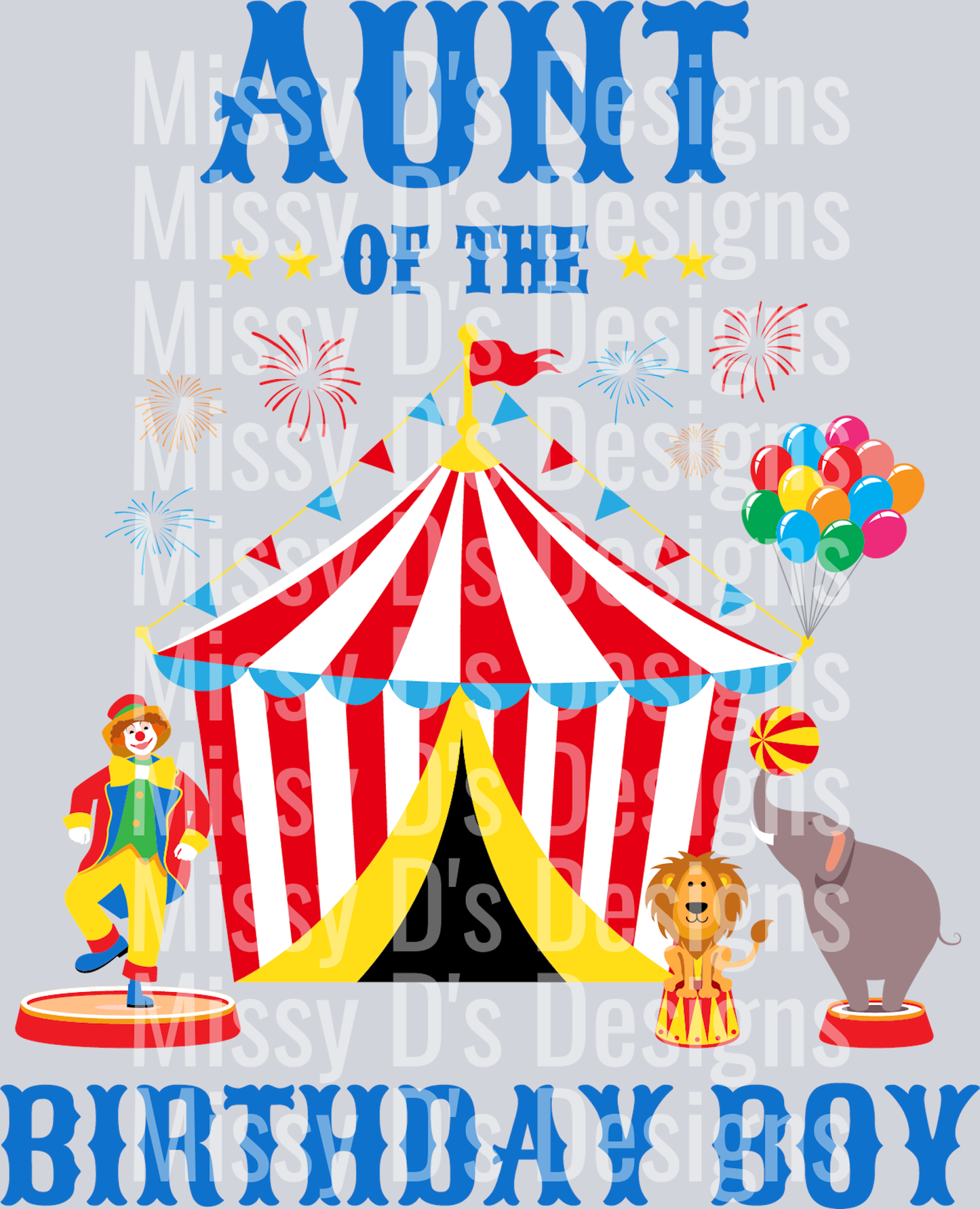 Aunt Birthday Boy Circus I