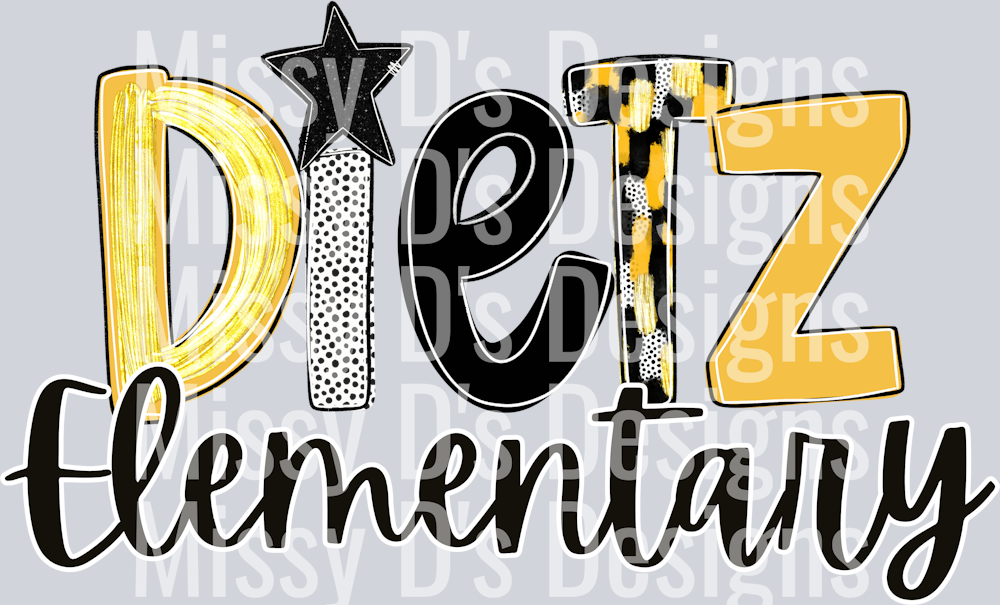 dietz elementary poppy print