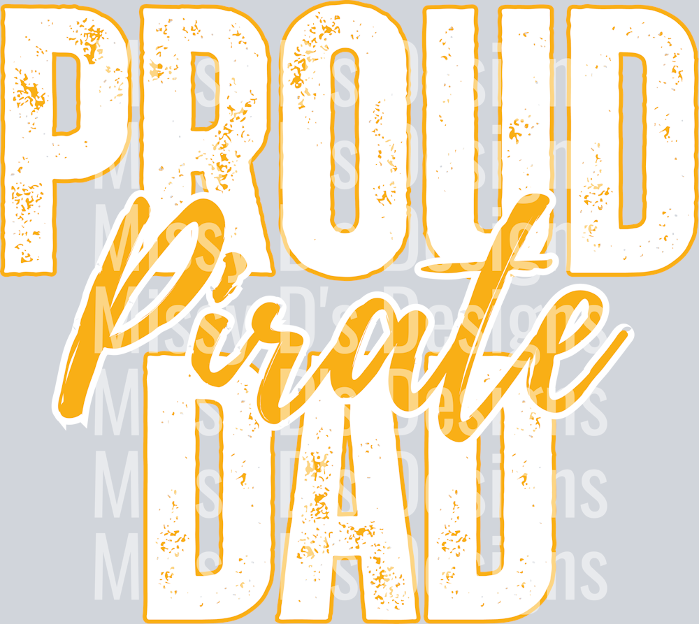 proud pirate dad white