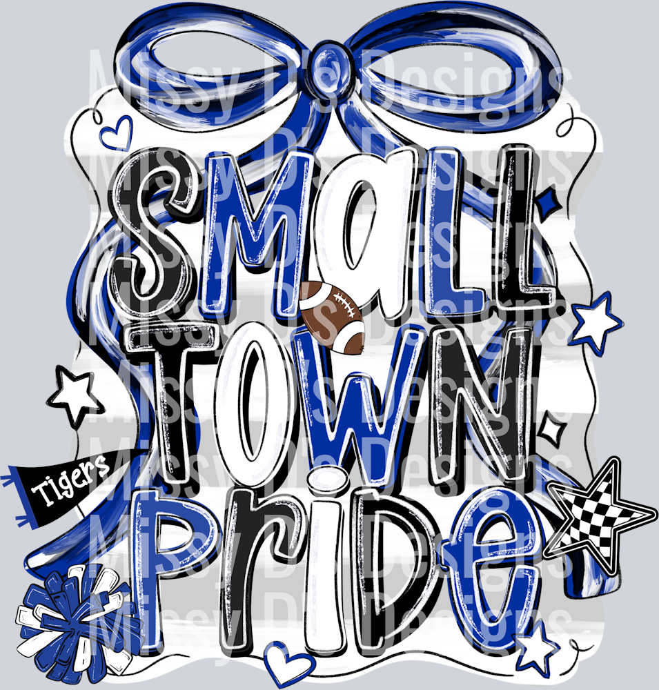 small town pride blue tigers