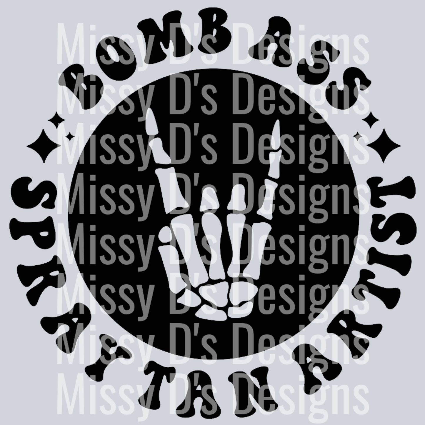Bomb Ass Spray Tan Artist Pocket Design
