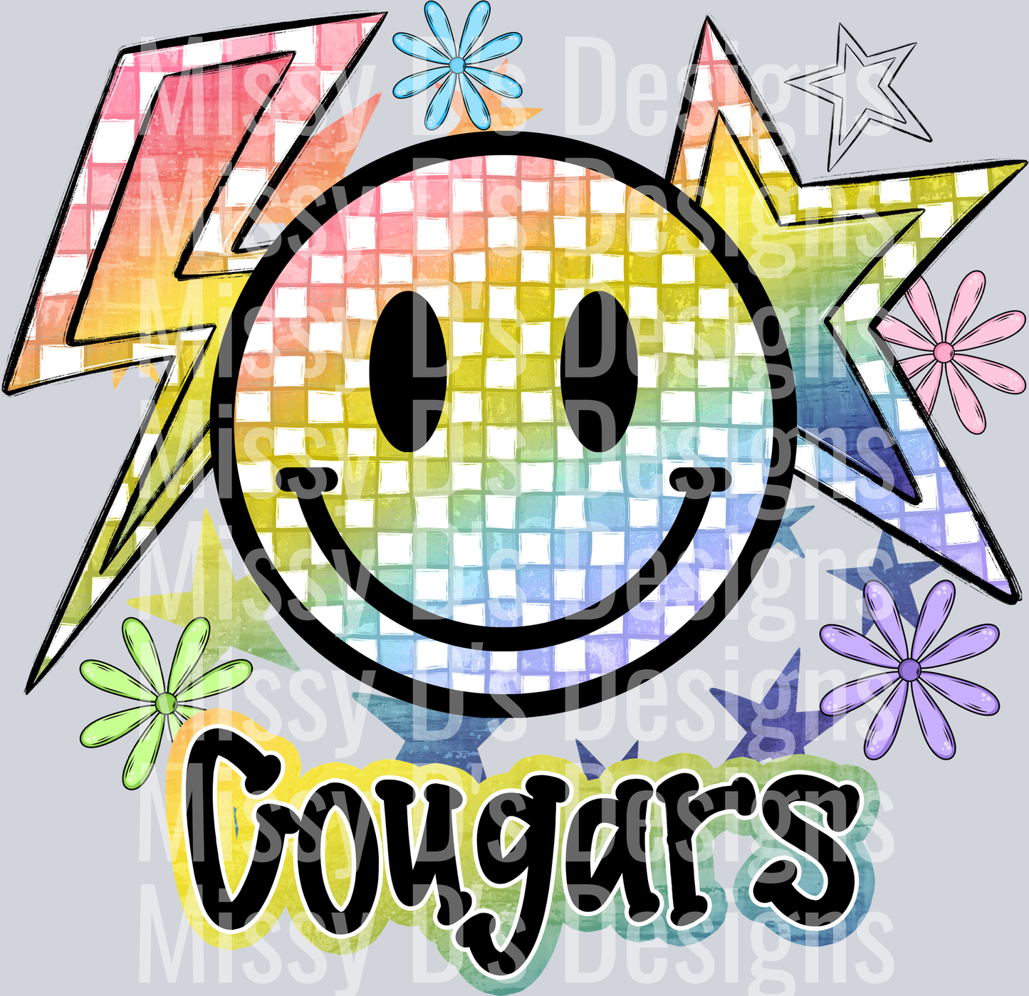 SMILEY RAINBOW Cougars