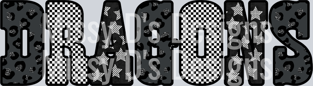 dragons Leopard Checkered Stars