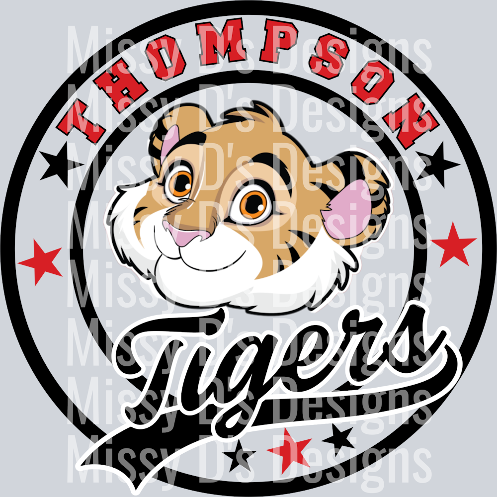 Terrell Tigers Circle Mascot