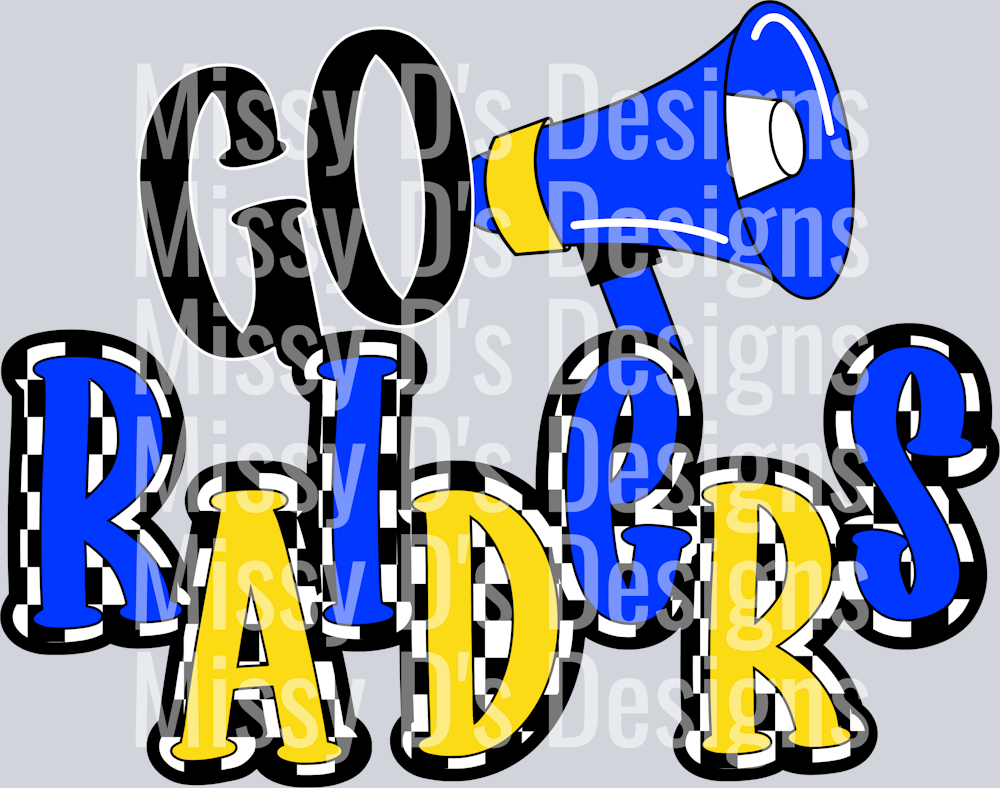 go raiders yellow blue