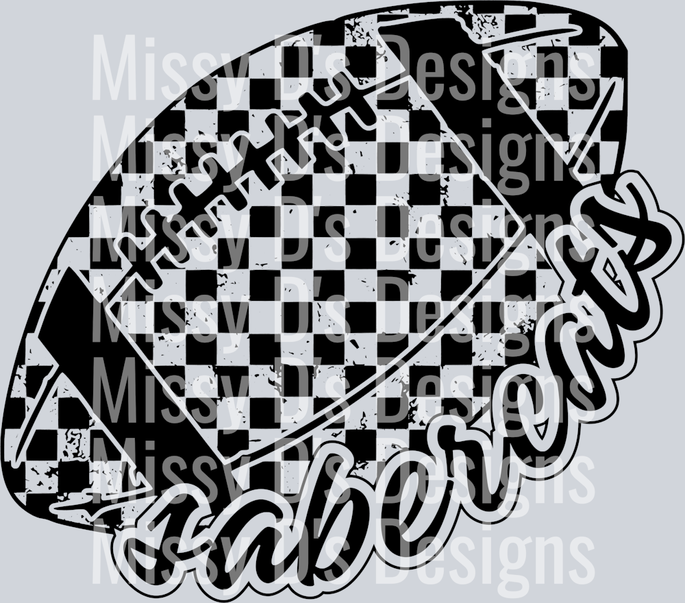 CheckeredFootballSabercatsBlack