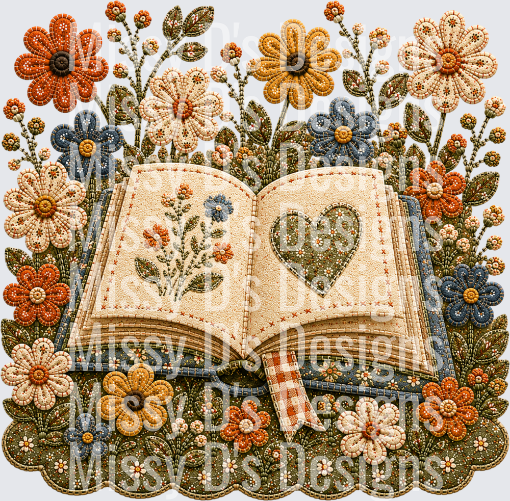 books and flowers
