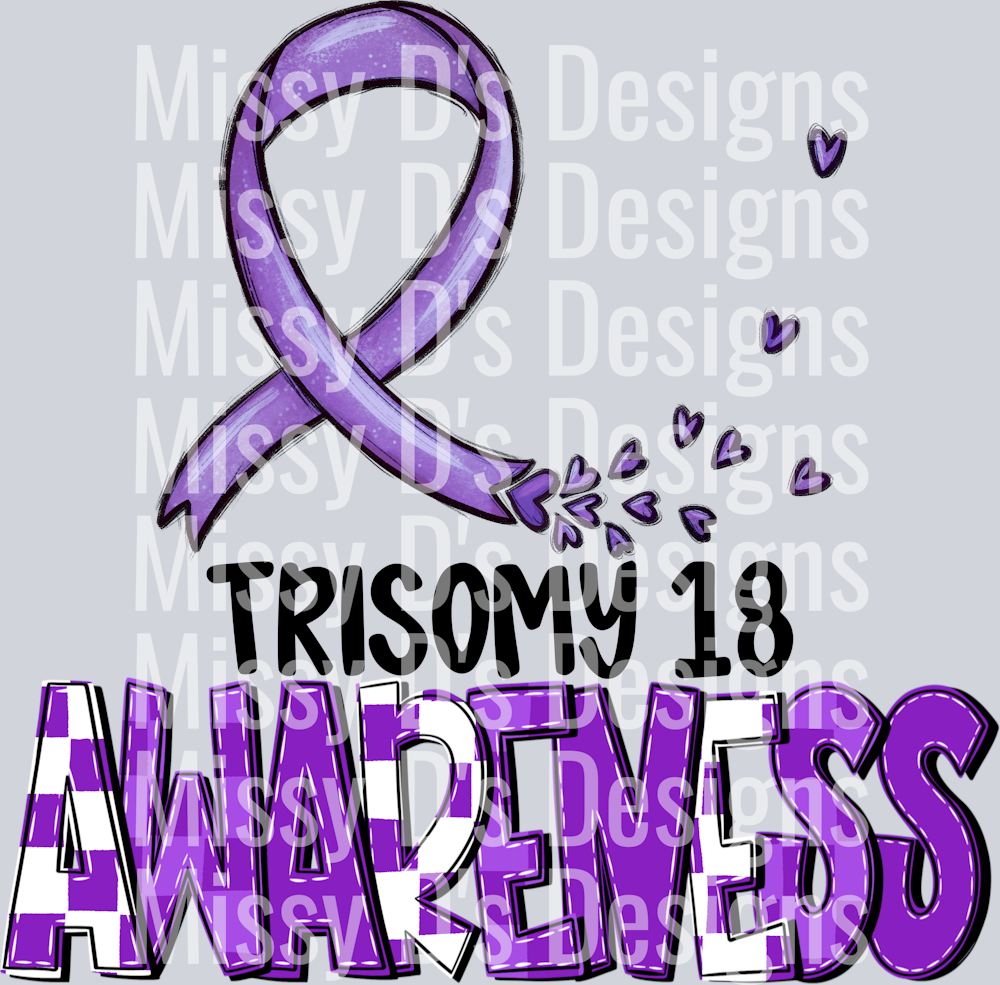 AwarenessTrisomy18 Blk