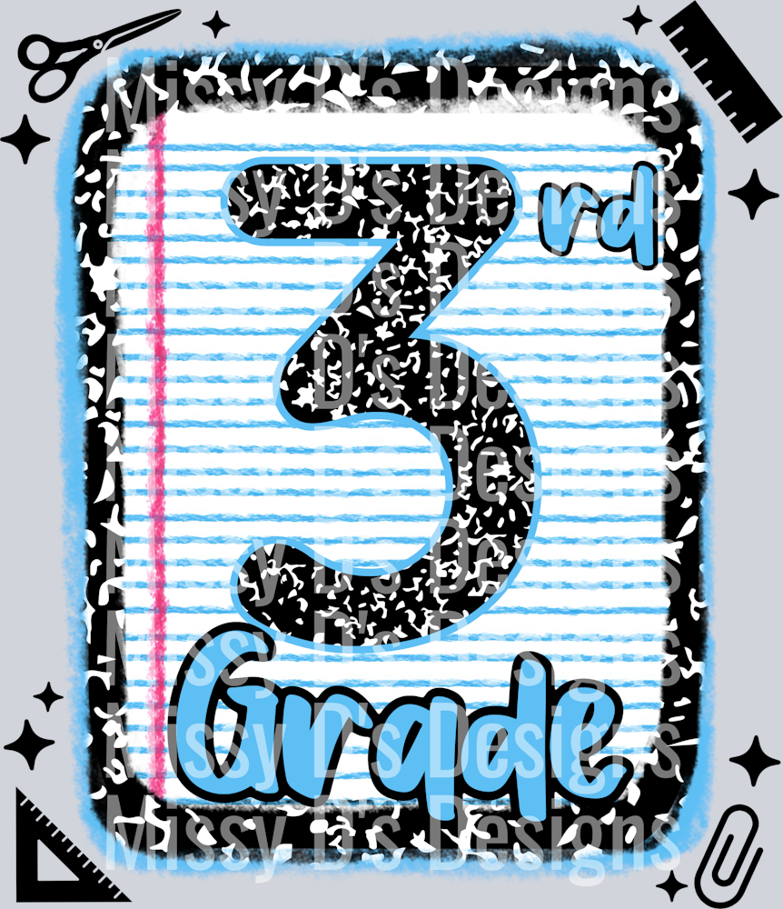 3rd grade notebook paper