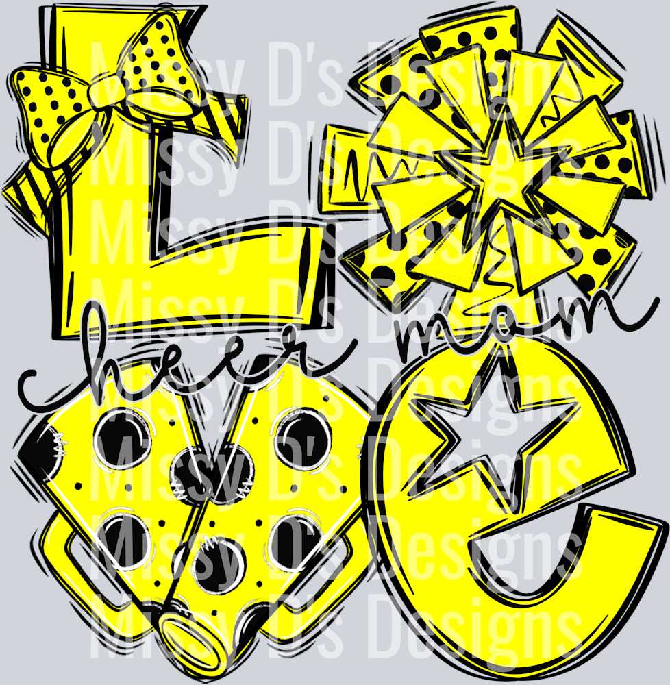 LoveCheerblkyellowmom