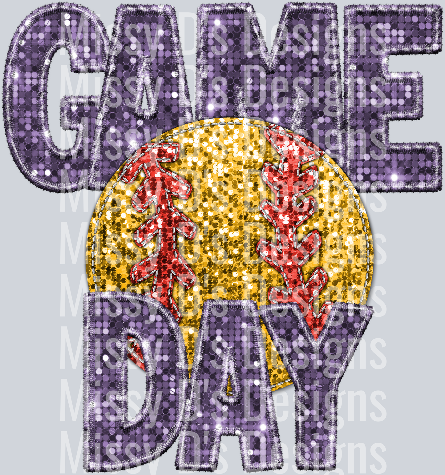 softball game day lt purple