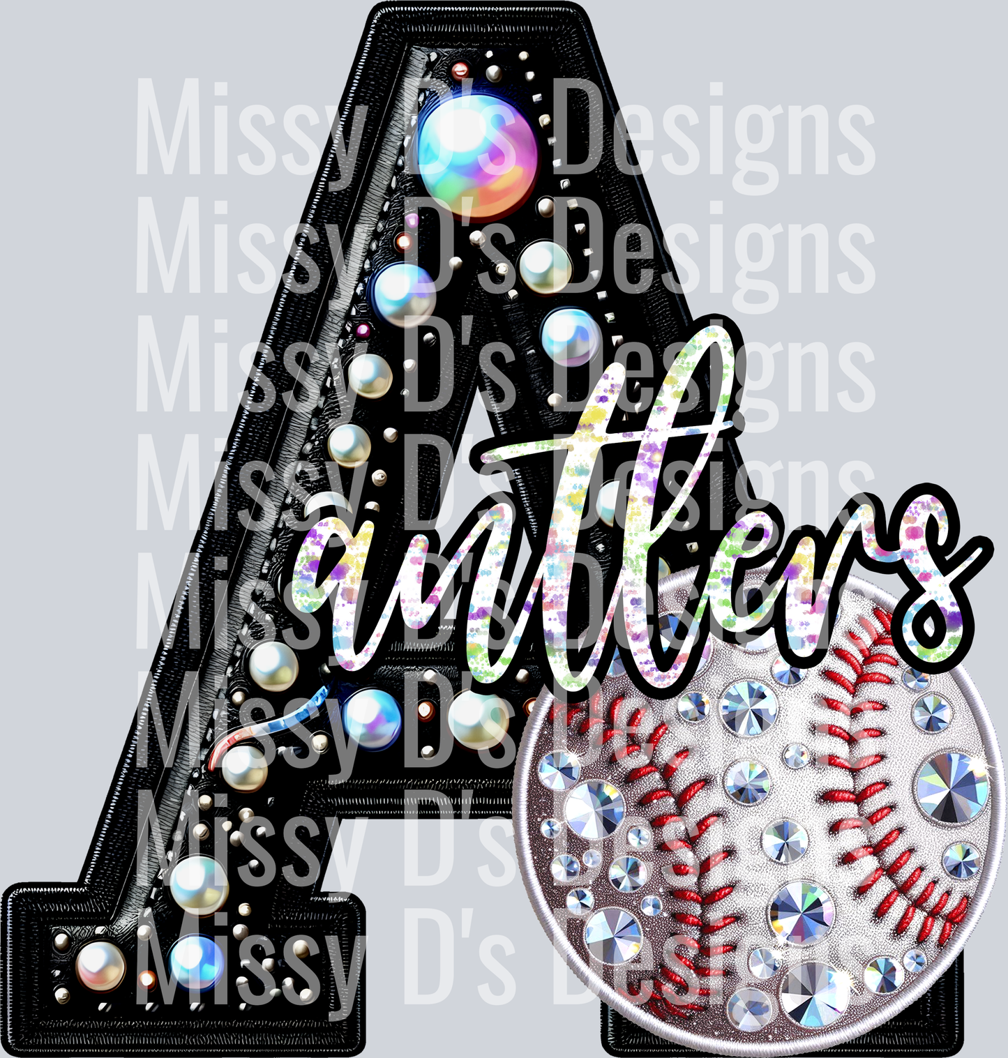 leather baseball antlers