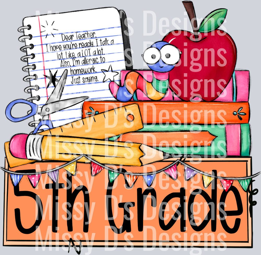 SchoolGradeNameplate5thGrade