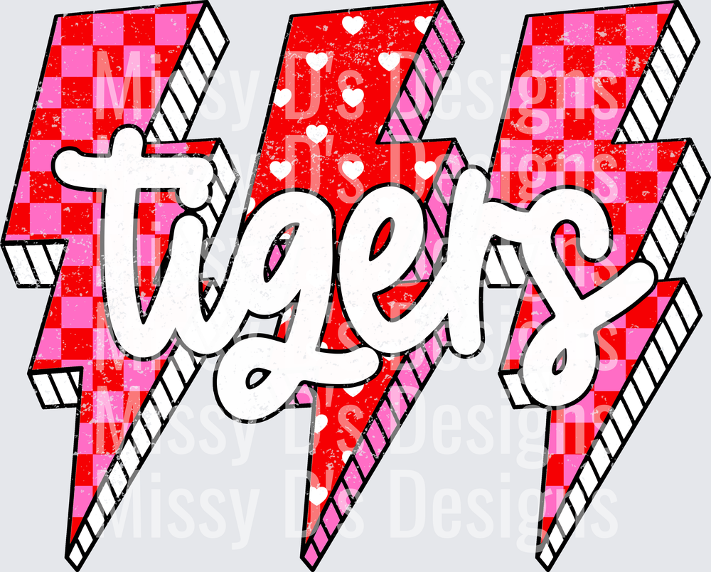 Valentine Lightning Bolts tigers