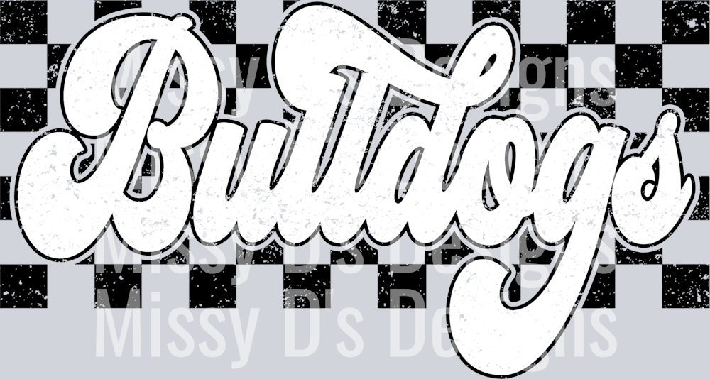 White Checkered Bulldogs