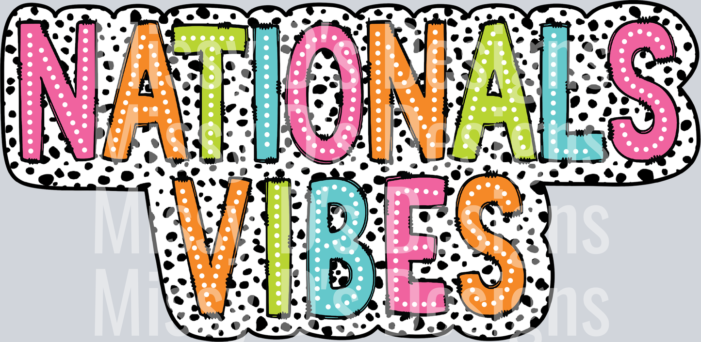 Nationals Vibes Dalmatian Dots PNG