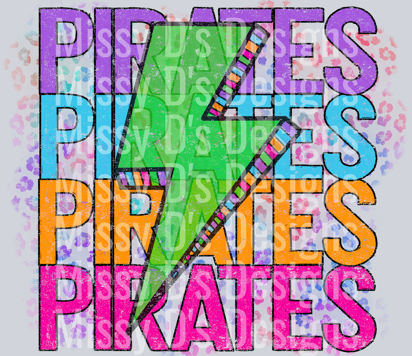 colorful lightning pirates