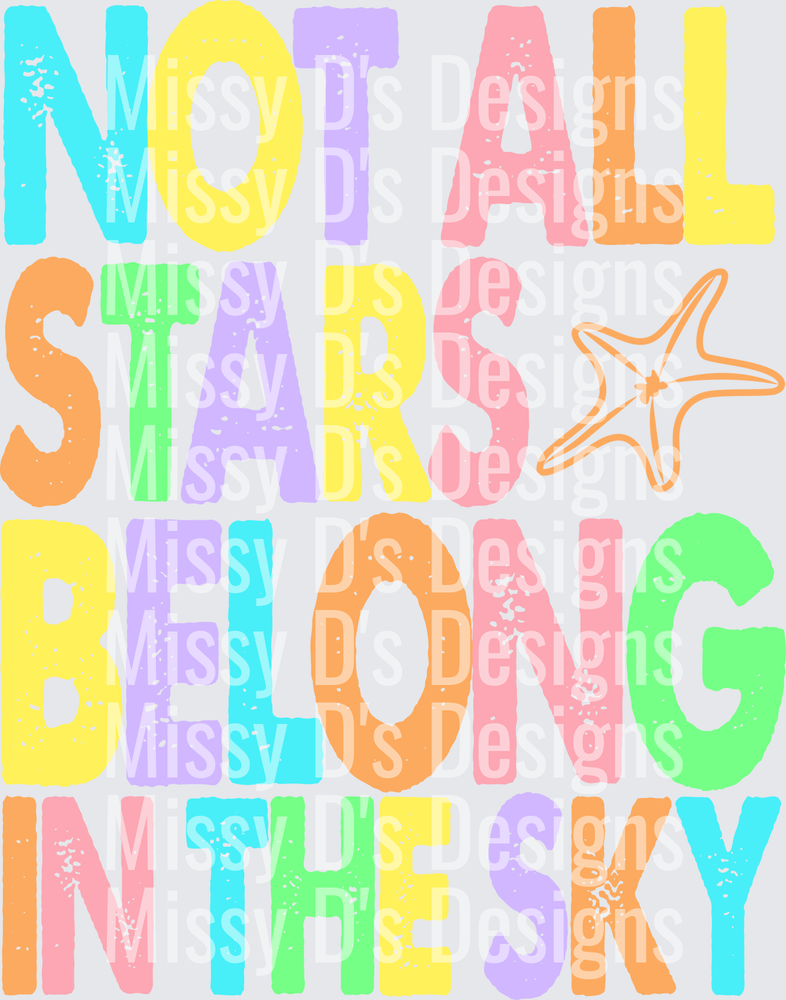 not all stars belong in the sky