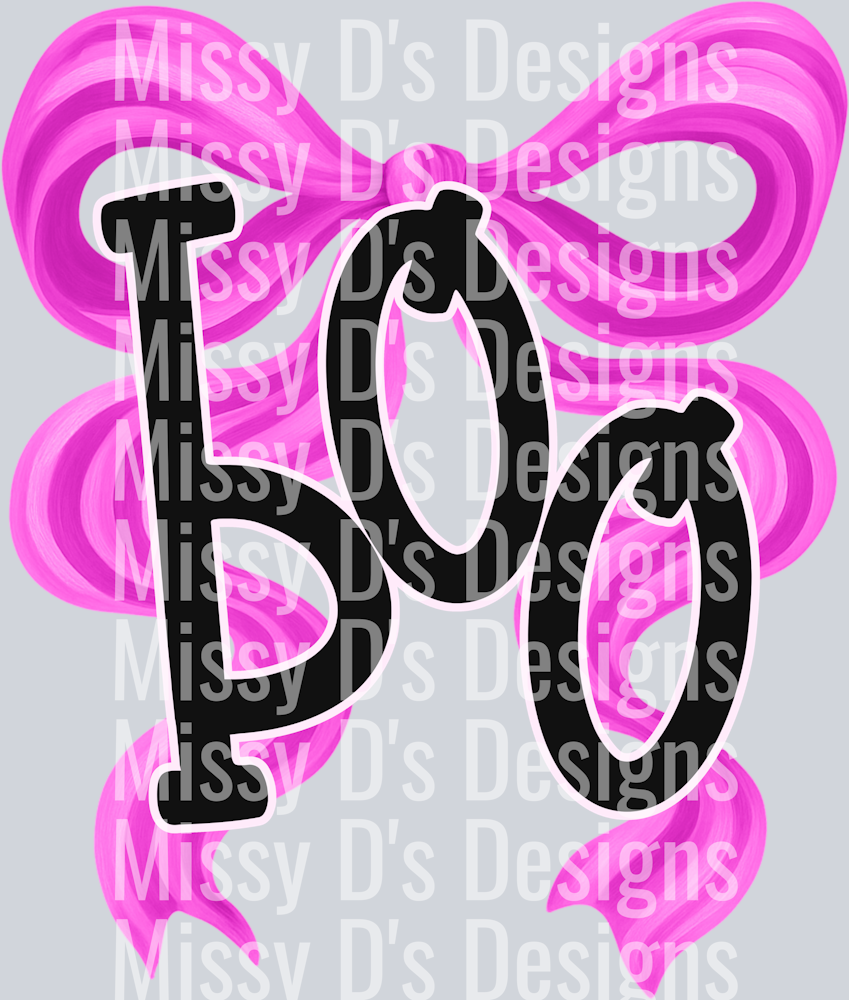 BOO PINK BOW