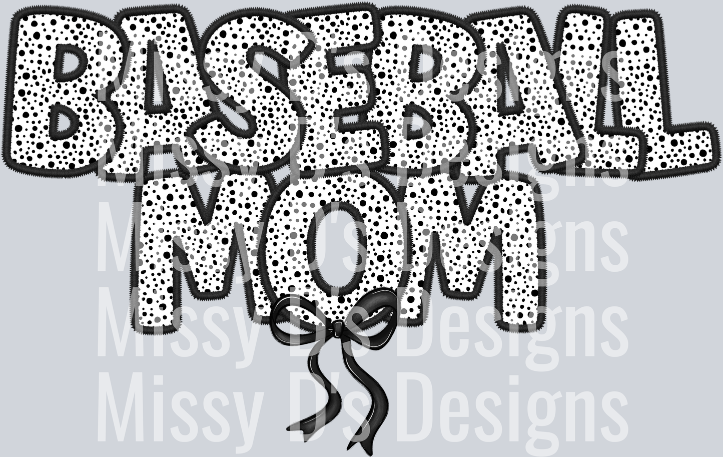 BASEBALL MOM BOW