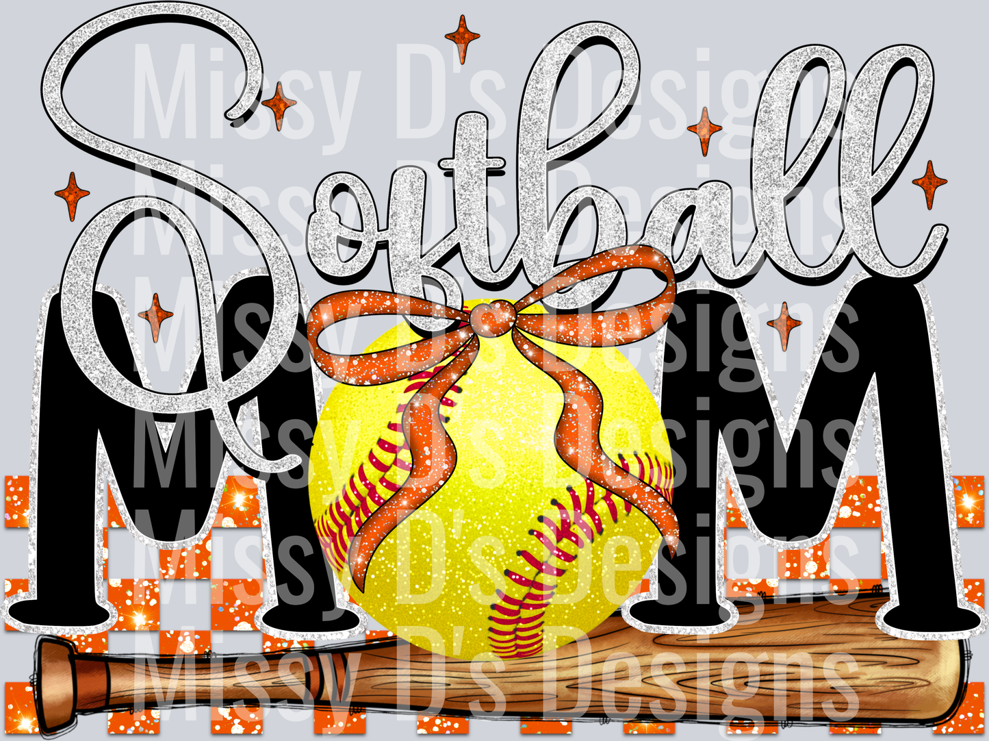 softball mom orange