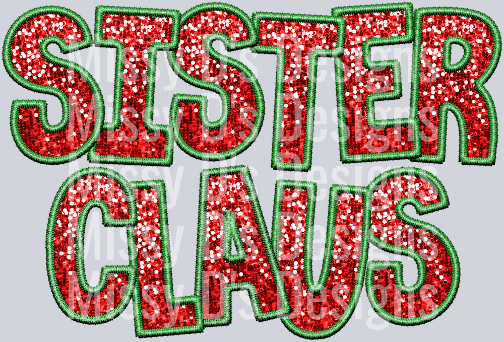ChristmasSequinSisterClaus