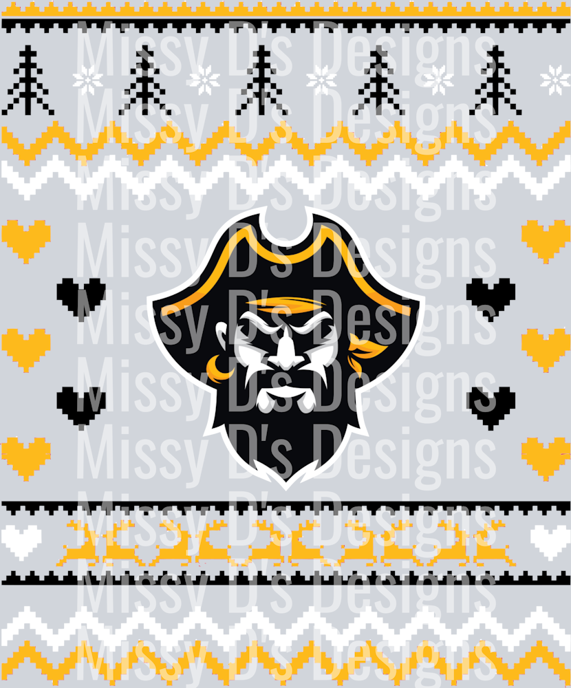 crandall pirates christmas sweater