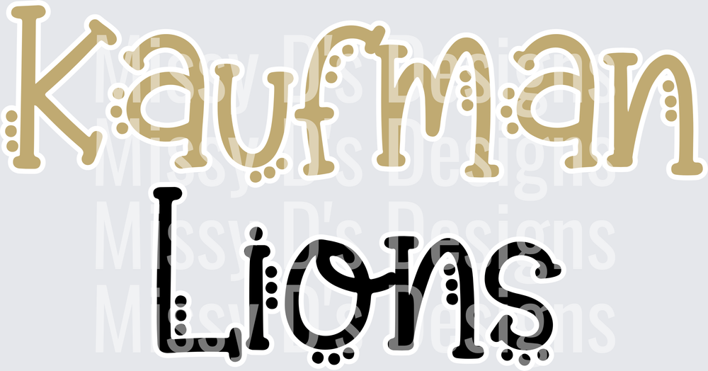 Dotted Kaufman Lions (3)