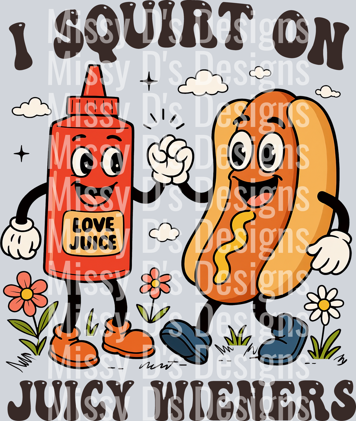 I squirt on juicy wieners