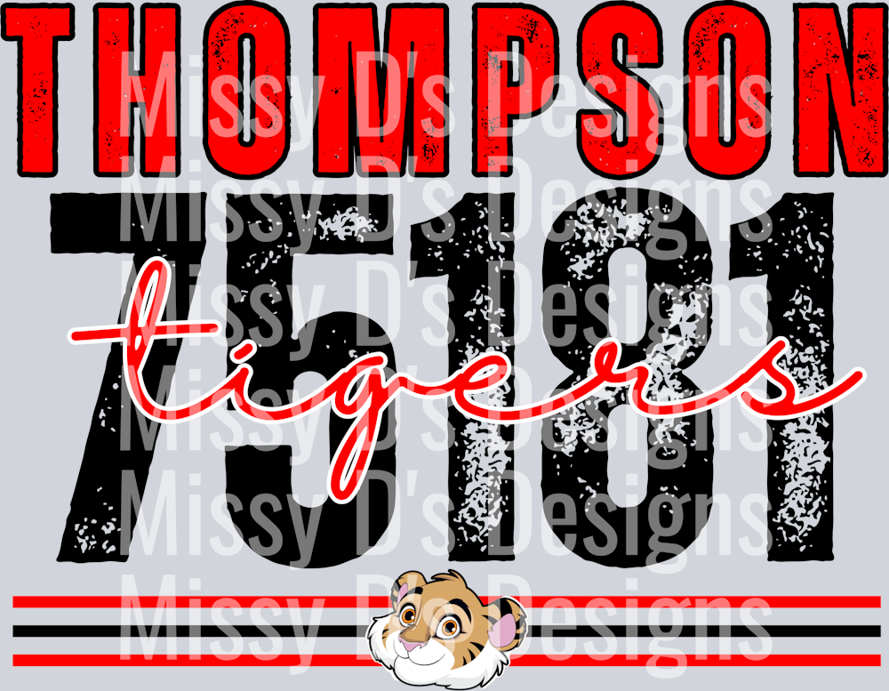 terrell tigers black outline