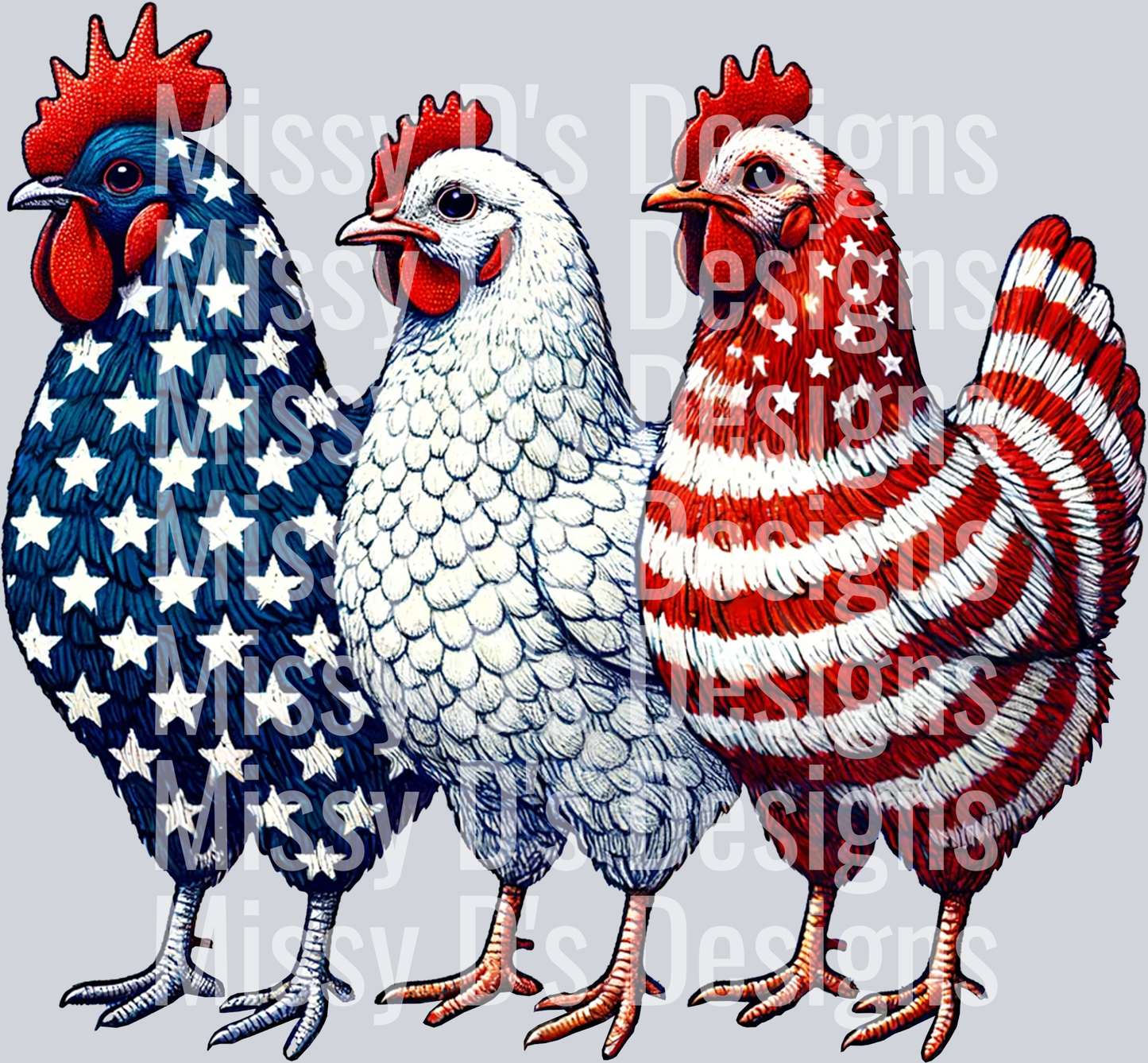 Patriotic USA Chicken 3