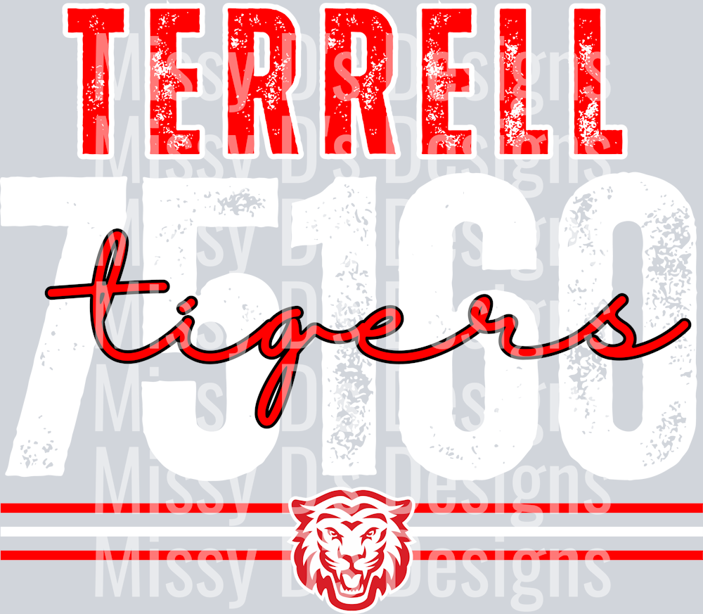 terrell tigers white outline (1)